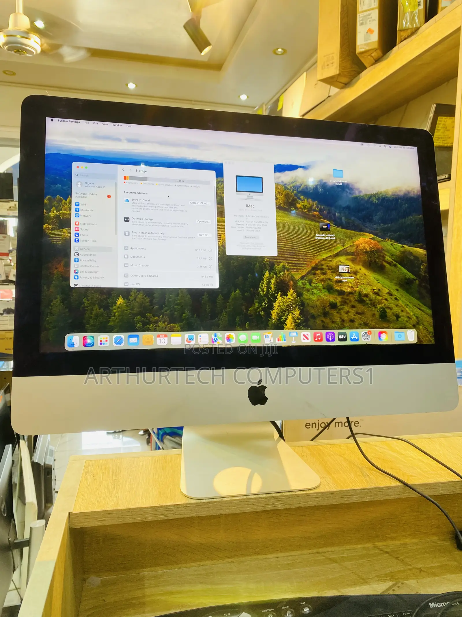 Desktop Computer Apple iMac 8GB Intel Core I5 HDD 1T