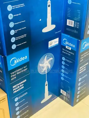 Midea18" 9-Speeds Battery Rechargeable Stand Fan