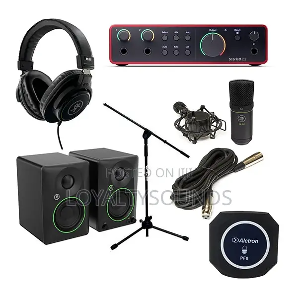 Recording Package With Mackie Cr3.5 Monitors