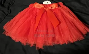 Fluffy Tutu Skirt for Kids( Red Green)