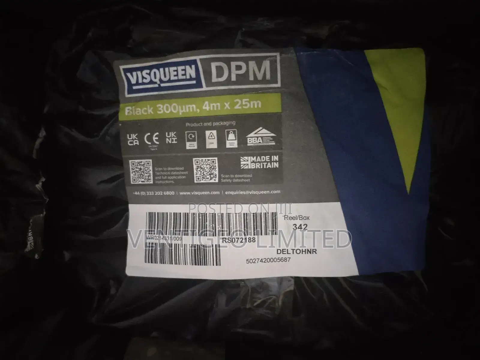 Damp Proof Membrane DPM 300um From Visqueen Uk