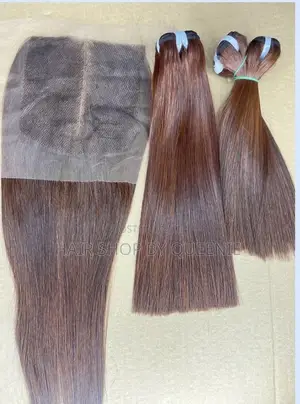 Vietnamese Raw Donor Bone Straight With 5 by 5 Closure