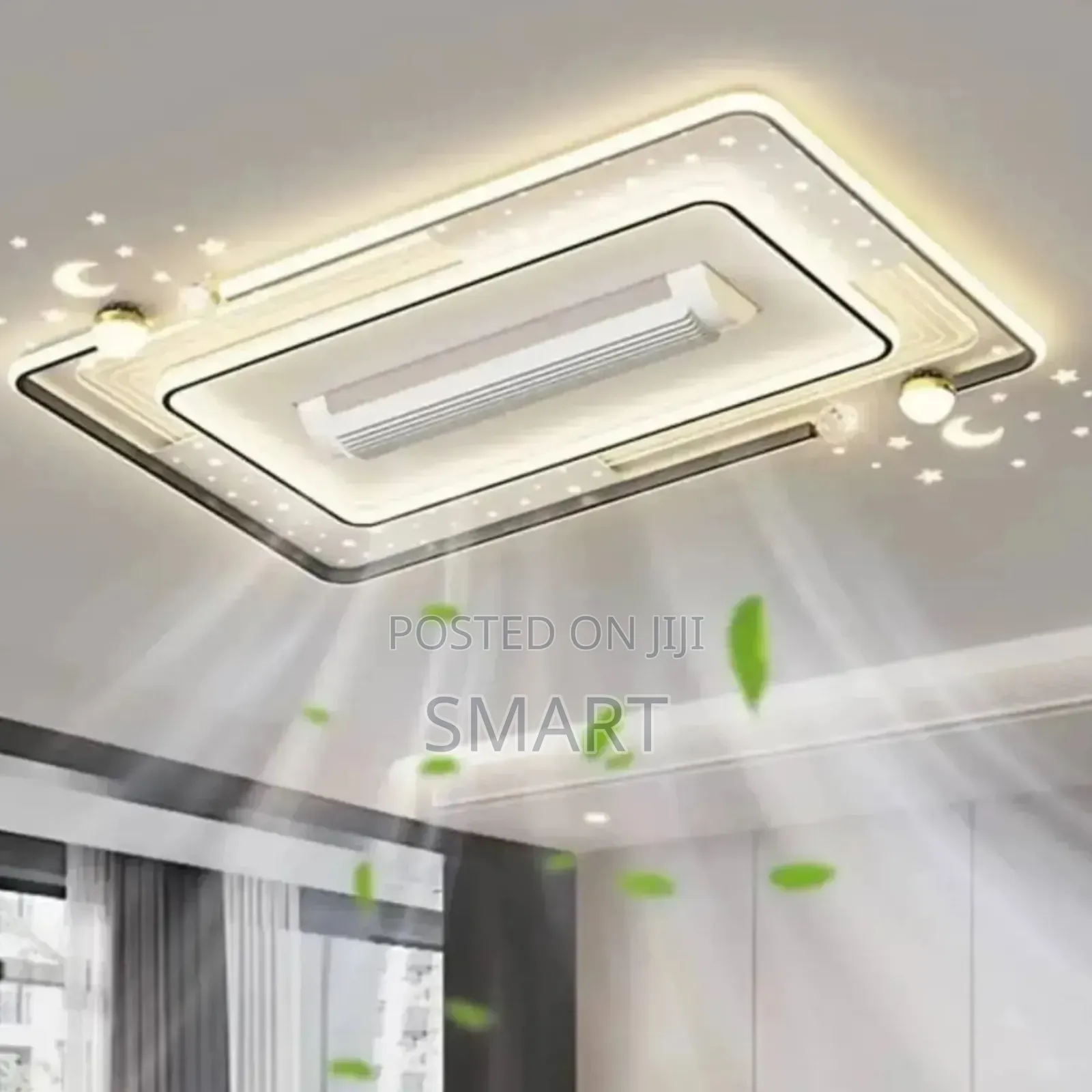 Modern Design Led Ceiling Fanlight With Bluetooth And Voice Control