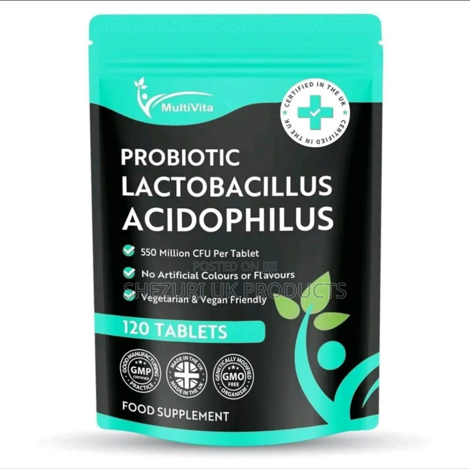*Probiotic Lactobacillus Acidophilus - 120 Tablets