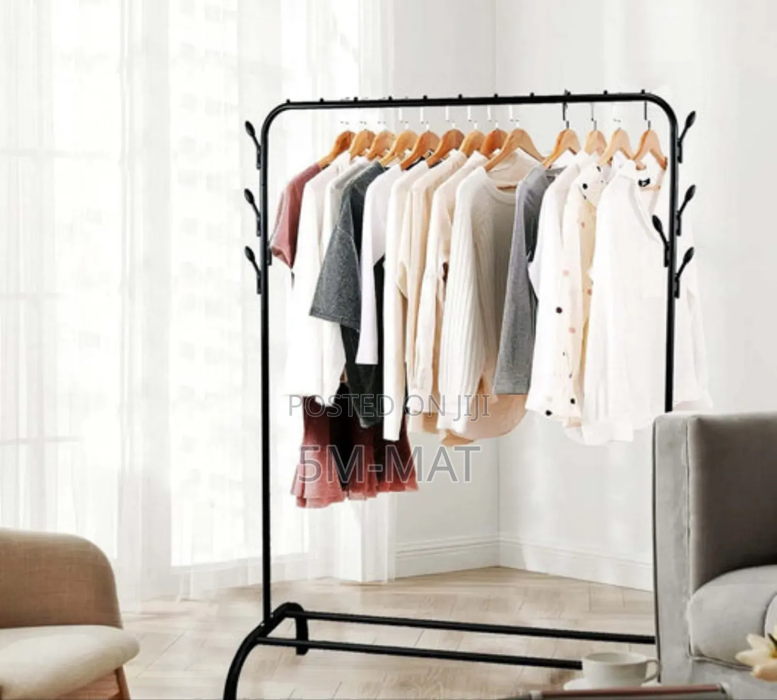Wheeled Single Cloth Rack