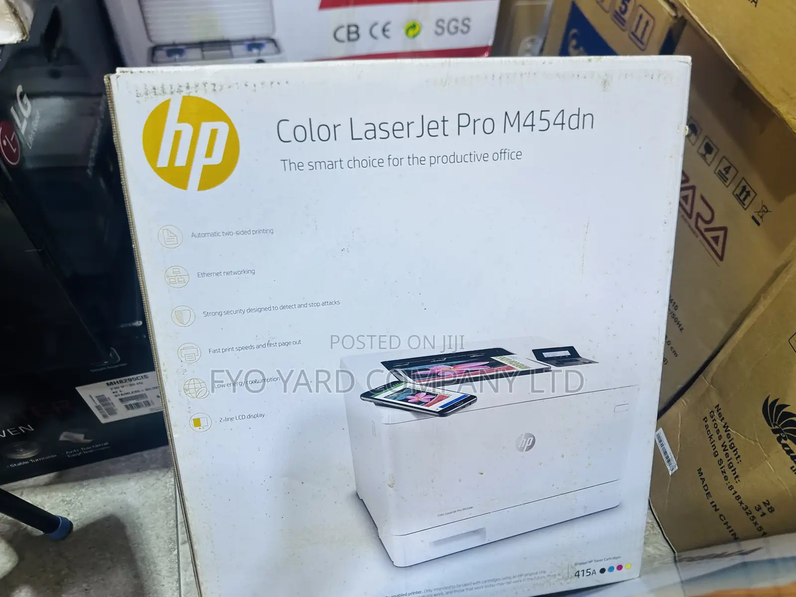 Smarter Printing Hp Pro Laser Jet M454dn Color Printing Machine
