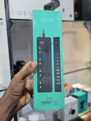 Heatz Zc618 Power Socket Plug Usb Type-C 3000w Extension