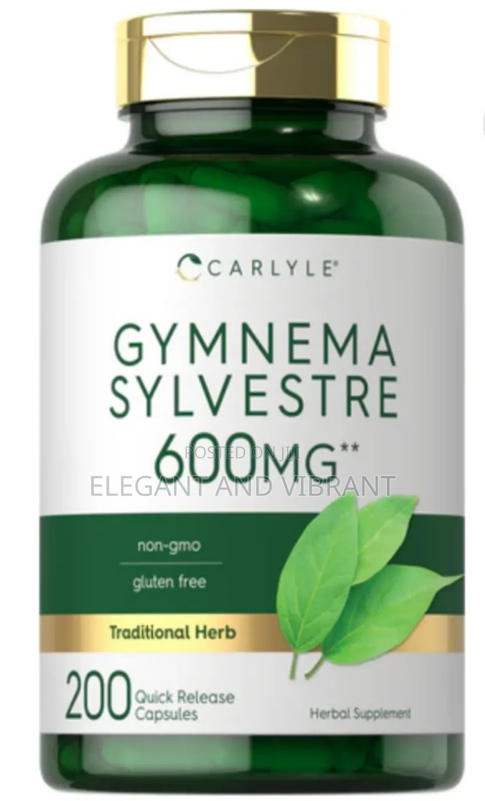 Gymnema Sylvestre Leaf Extract 600mg | 200 Capsules