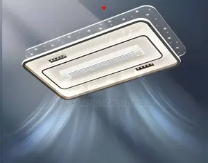 Voice Control Bladeless Ceiling Fan With Light + Remote Control