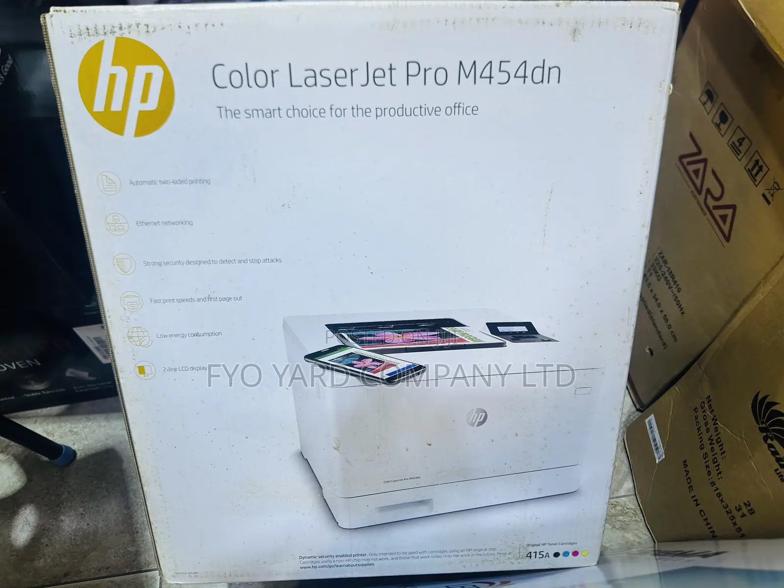 Sharp Colors Printing With Hp Laser Jet Printer (M454dn)