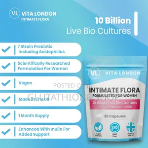 Intimate Flora Probiotics for Women | 10 Billion Live Bio Cultures
