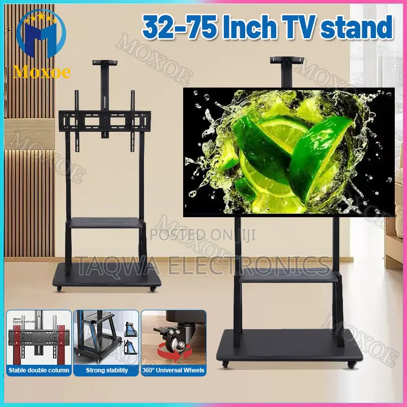 Up to 50kg Tv Weight-32-75-Inches Universal Movable Tv Stand