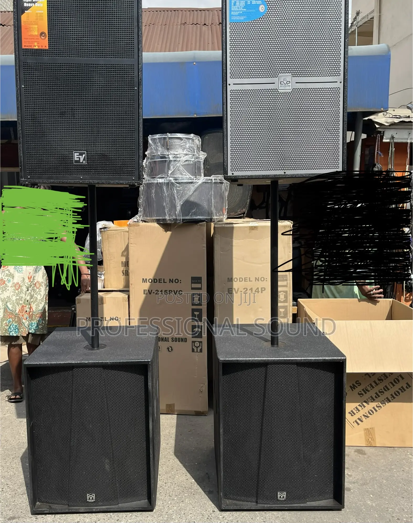 Electro-Voice (Ev) Full-Range Loudspeakers and Subwoofers.
