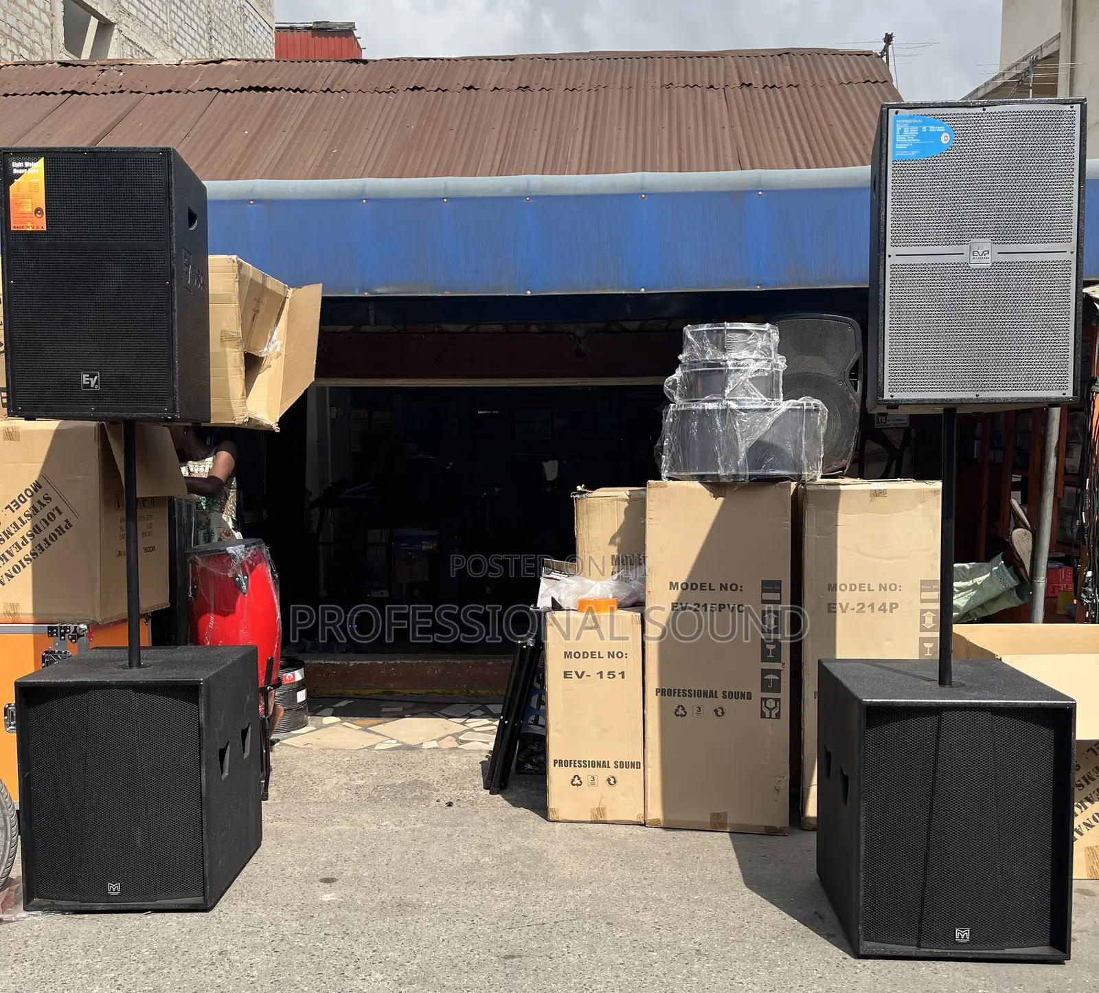 Electro-Voice (Ev) Full-Range Loudspeakers and Subwoofers.