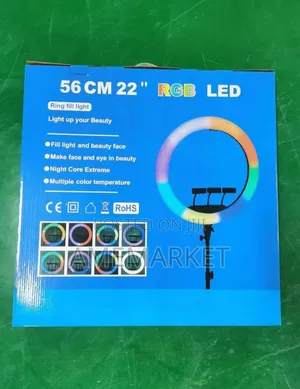 22-Inch RGB Ring Light for Professional Makeup, and Live Streaming