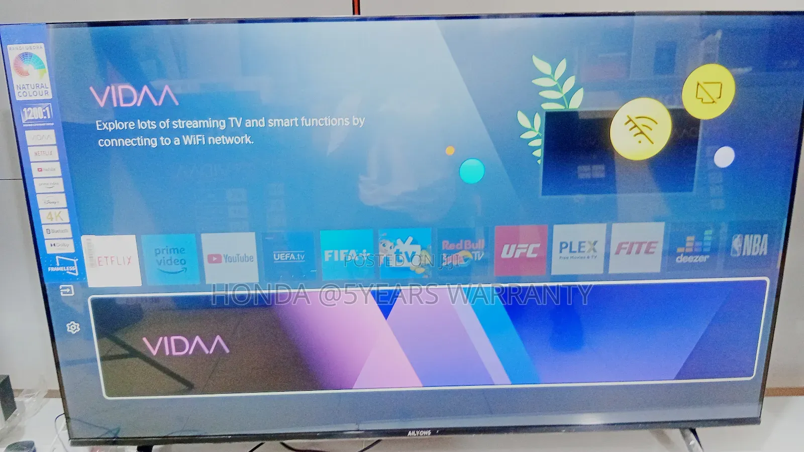 **Ailyons 55" Smart Tv High-Definition Viewing**