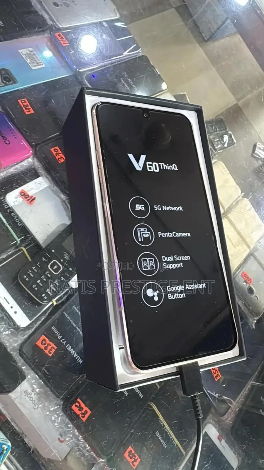 New LG V60 ThinQ 5G UW 128 GB Black