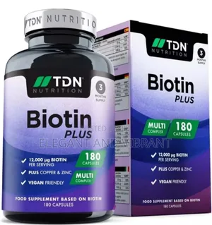 Biotin 12,000 180 Caps.Max Strength. Healthy Hair, Skin Nail Growth