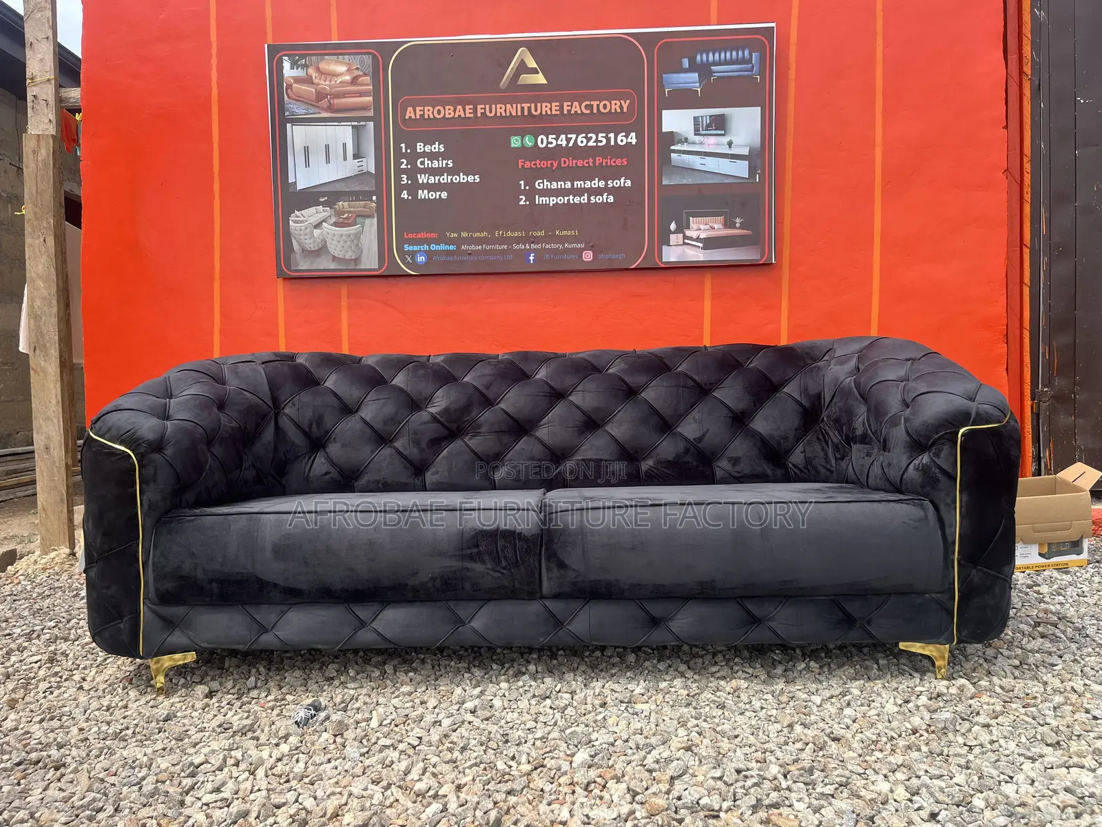 Quality 3in1 Sofa Chair Afrobae Sofa and Bed Factory Kumasi