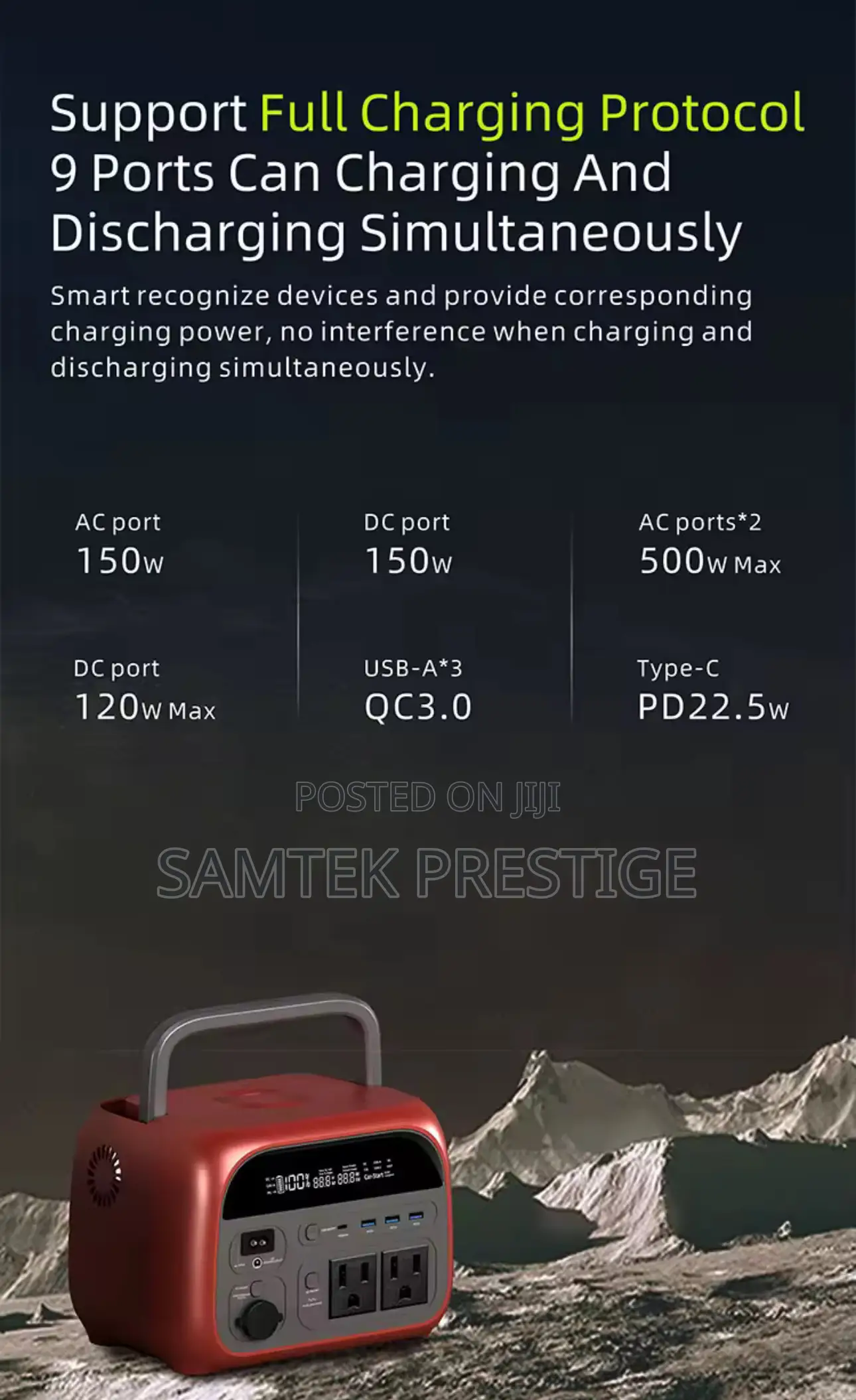 Samtek 500w Power Station(Generator)