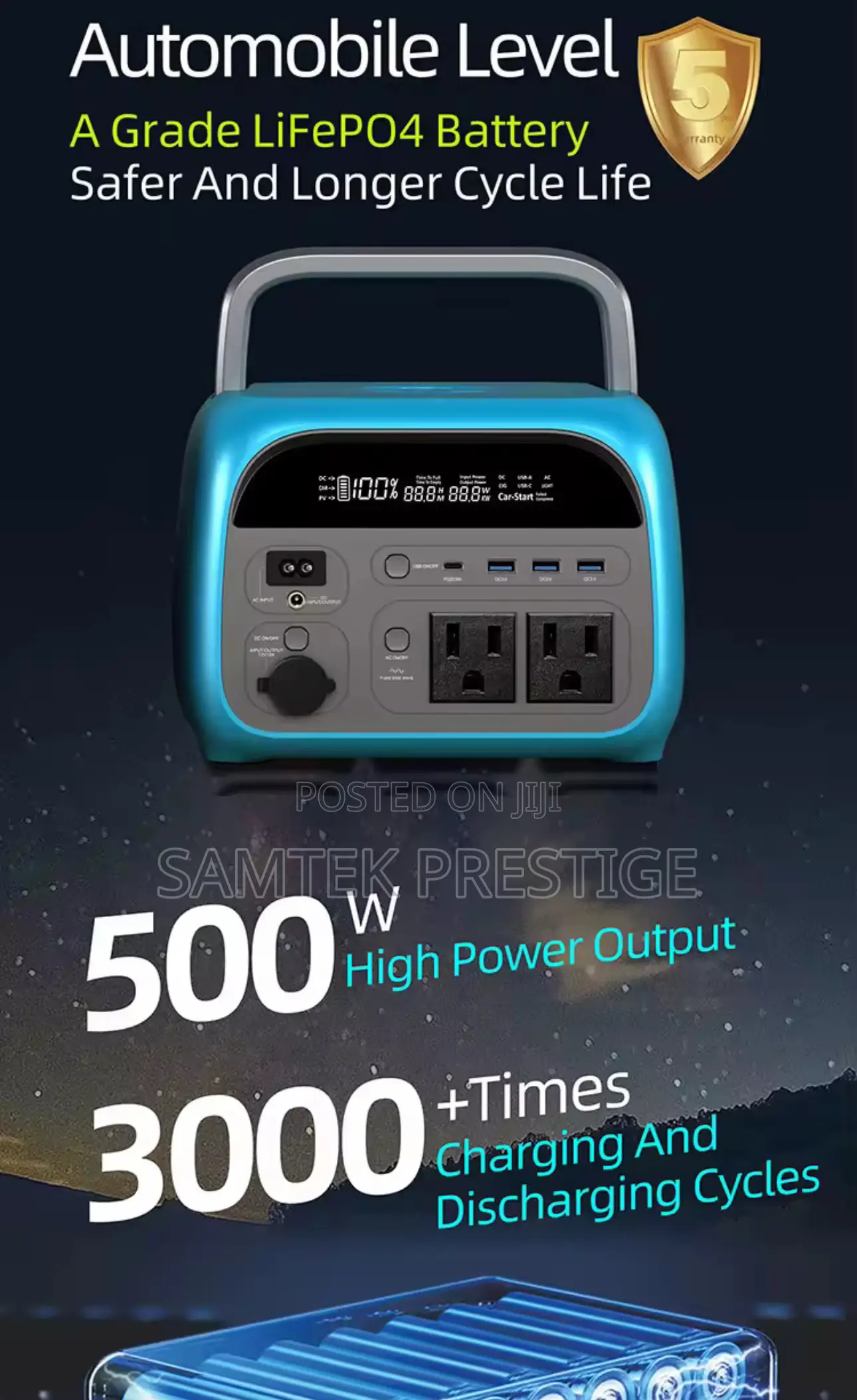 Samtek 500w Power Station(Generator)