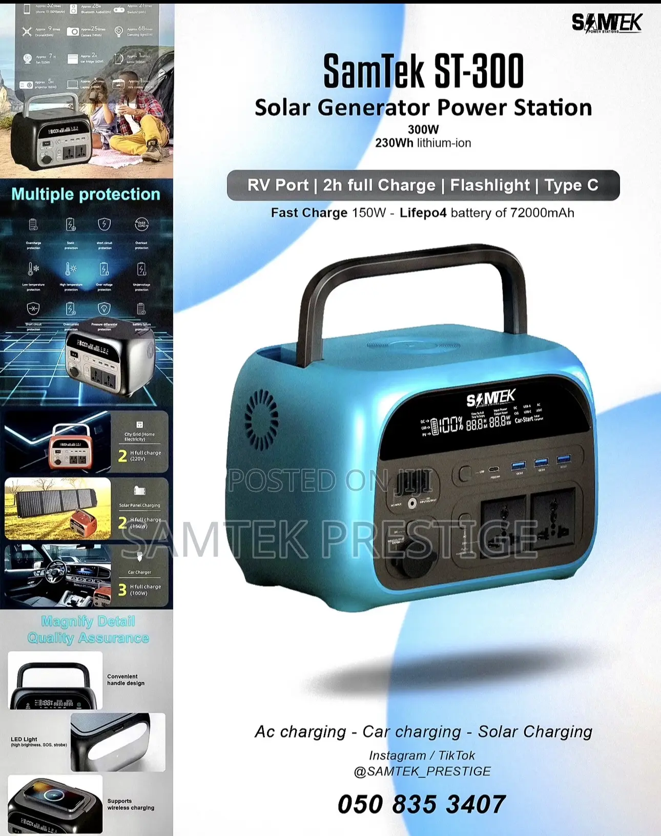 Samtek 500w Power Station(Generator)