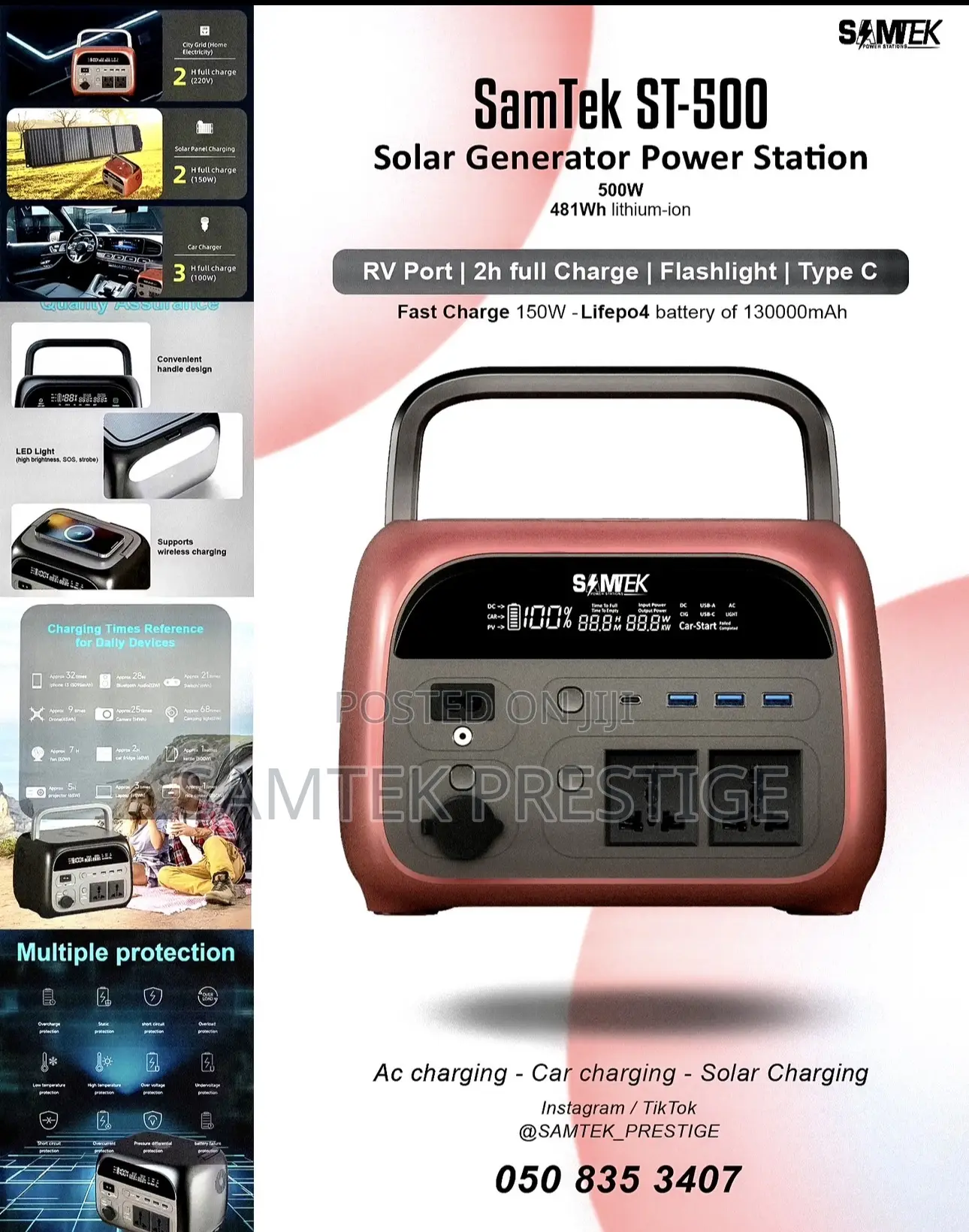Samtek 500w Power Station(Generator)