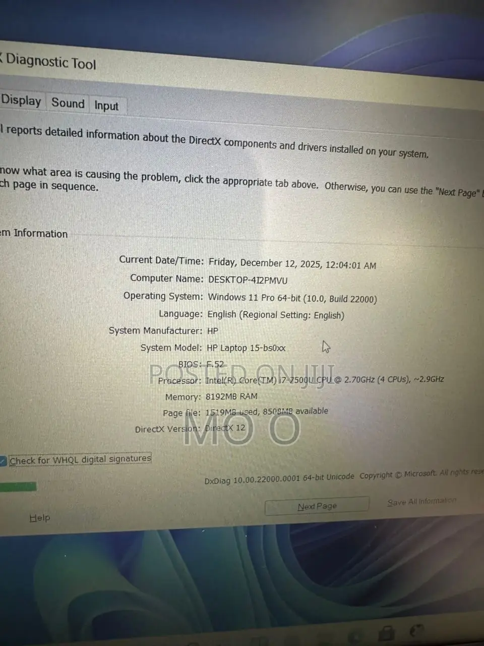 Laptop HP Pavilion 15 8GB Intel Core I7 HDD+SSD 1T