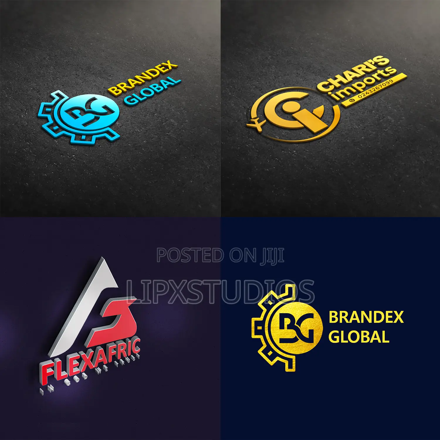3d 2d Logo Design