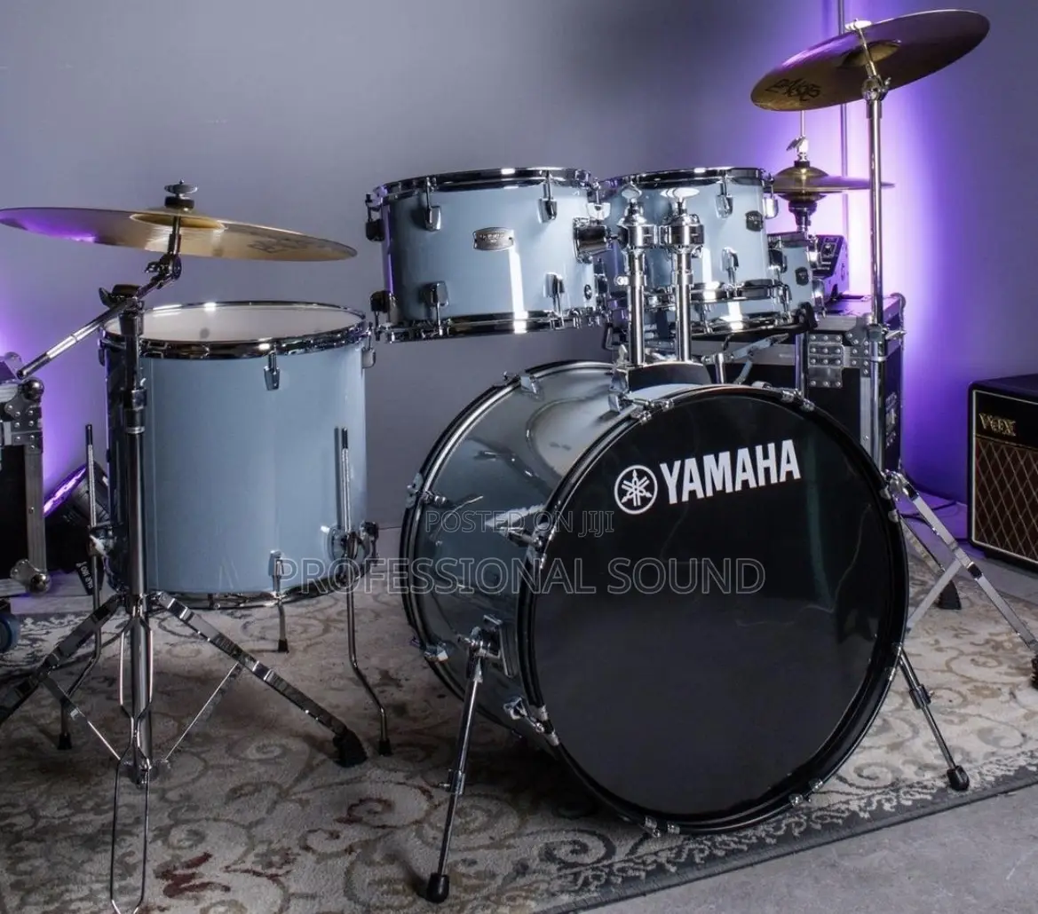 Yamaha Rydeen 5-Piece Acoustic Drum Set in a Pale Blue Finish