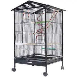 Large Metallic House Bird Cage