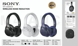 Sony Wh-1000xm4 Wireless Noise-Canceling Headphones