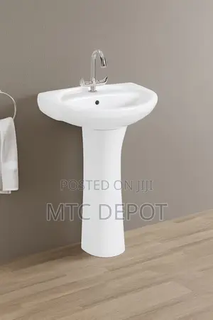 Pedestal Wash Basin – Strong Ceramic | Modern Durable