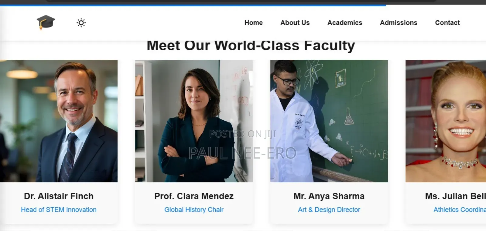 Premium School Website for Sale