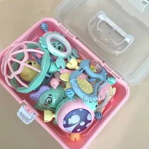 Baby Rattle Teething Toy Set With Storage Box (11pcs)
