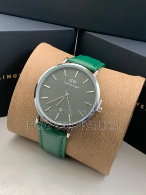 Daniel Wellington Green Leather Strap Watch