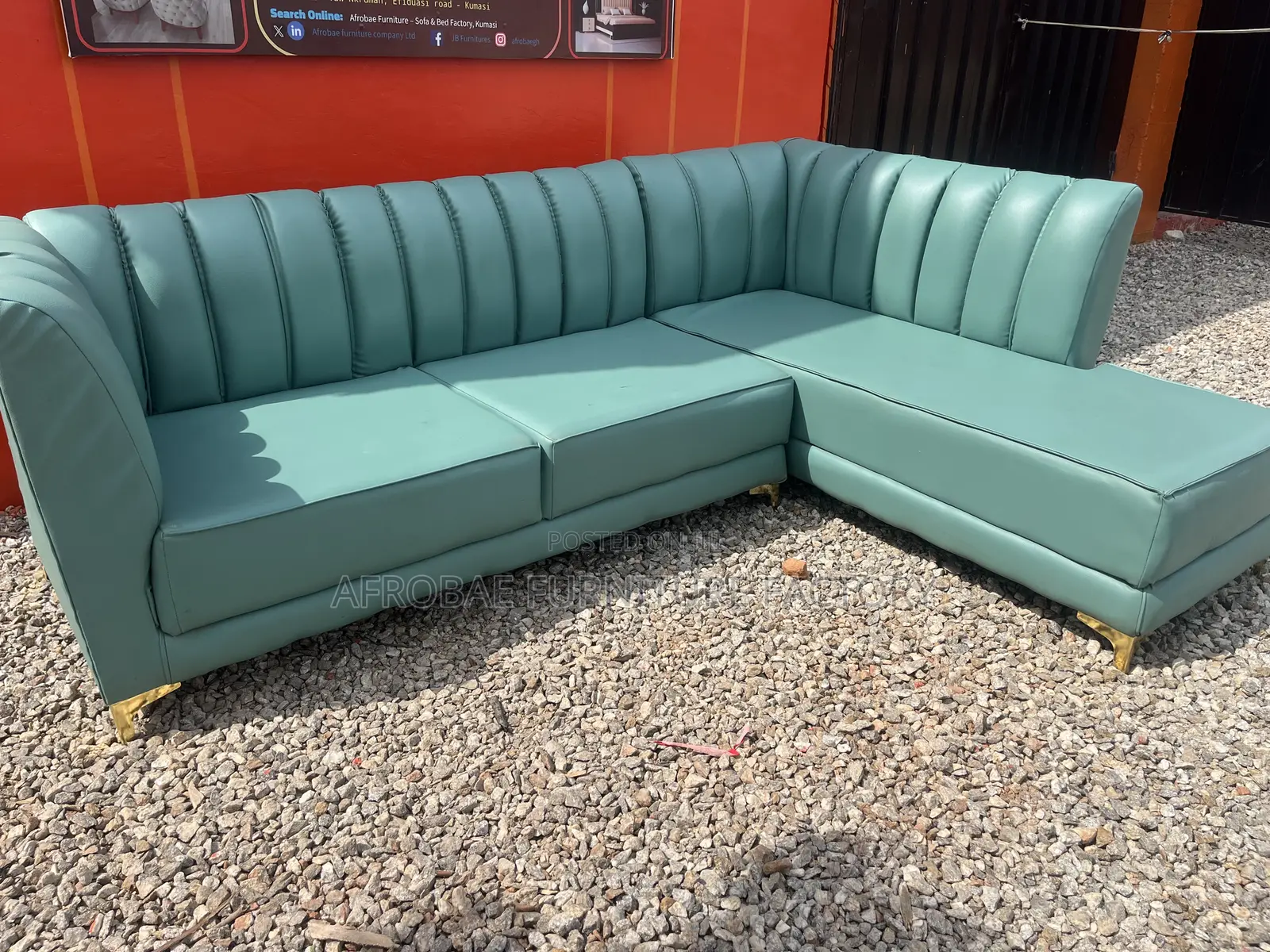 Sectional Leather Sofa Chairs - Afrobae Factory Delivery Is Available