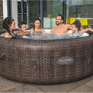 Saluspa Airjet 6 Person Honolulu Inflatable Outdoor Portable Hot Tub