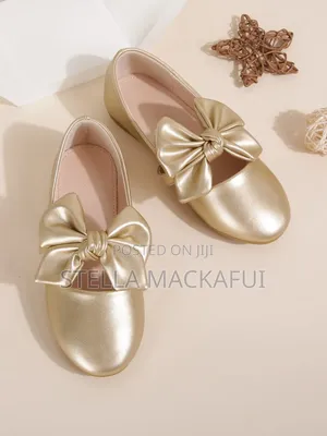 Gold Shoes for Girls in Sizes 31 and 36 Only