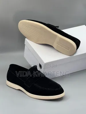 High Quality Versace Black Suede Loafers