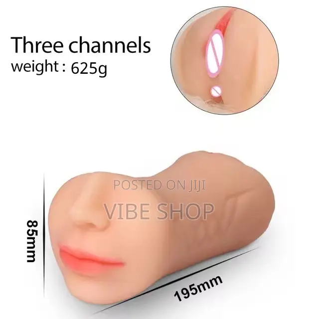 Premium Fleshlight Male Masturbator 3 Channel (Vagina, Mouth and Anal)