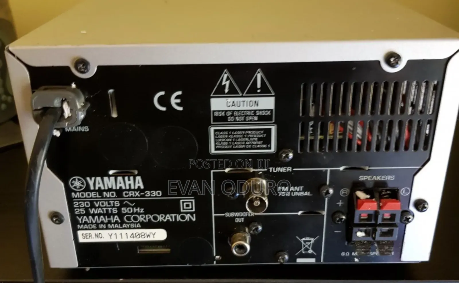 Yamaha High Sound Quality Micro Component System,Cd,Usb,iPod Dock,Fm
