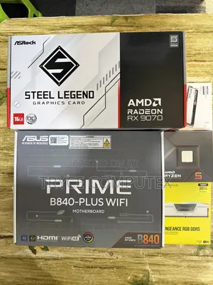 Amd Ryzen 5 9600x , Radeon Rx 9070 16gb, 32gb Ddr5 Ram All White Combo