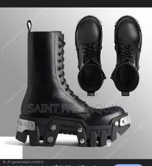 Balenciaga Bulldozer Lace-up Boots
