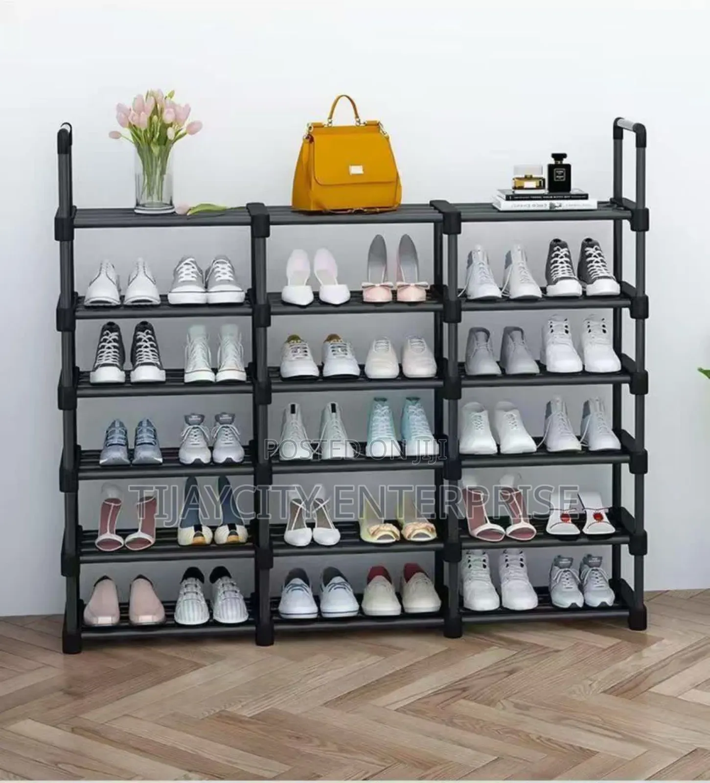 6-Tier Metal Shoe Rack Organizer.