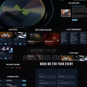 Professional Dj / Music Website