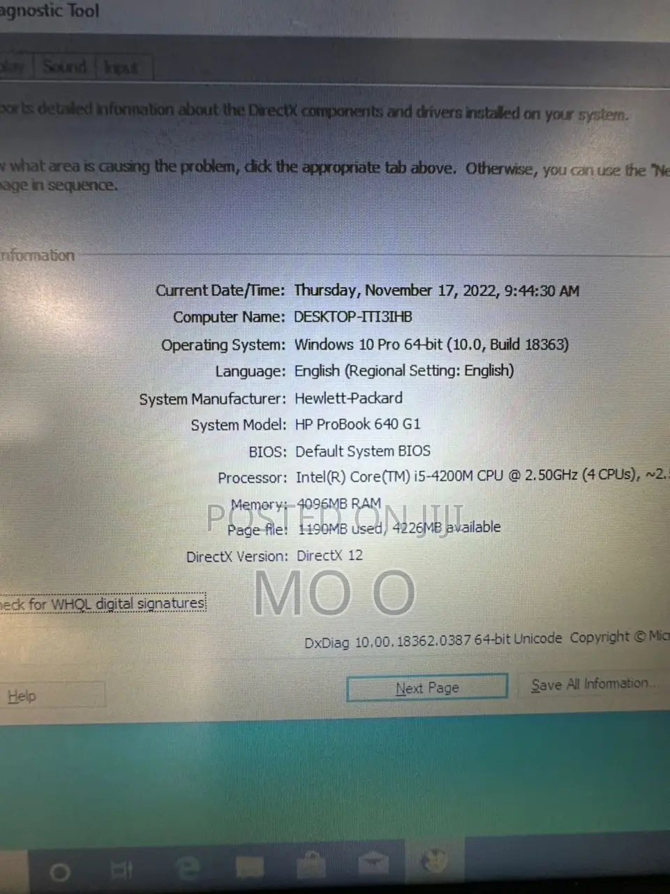 Laptop HP ProBook G1 248 8GB Intel Core i5 HDD 320GB