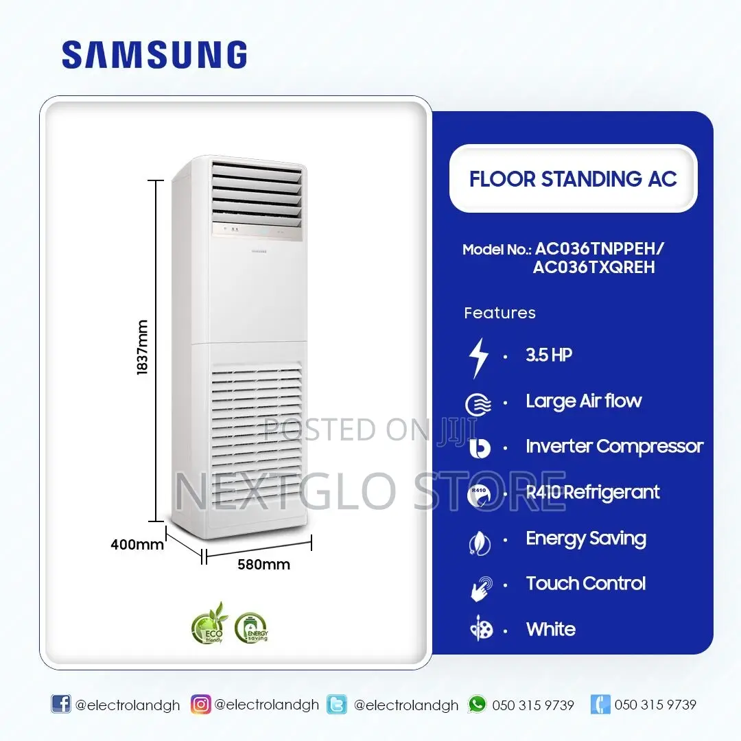 Samsung 3.5hp Floor Standing Ac With R410 Gas