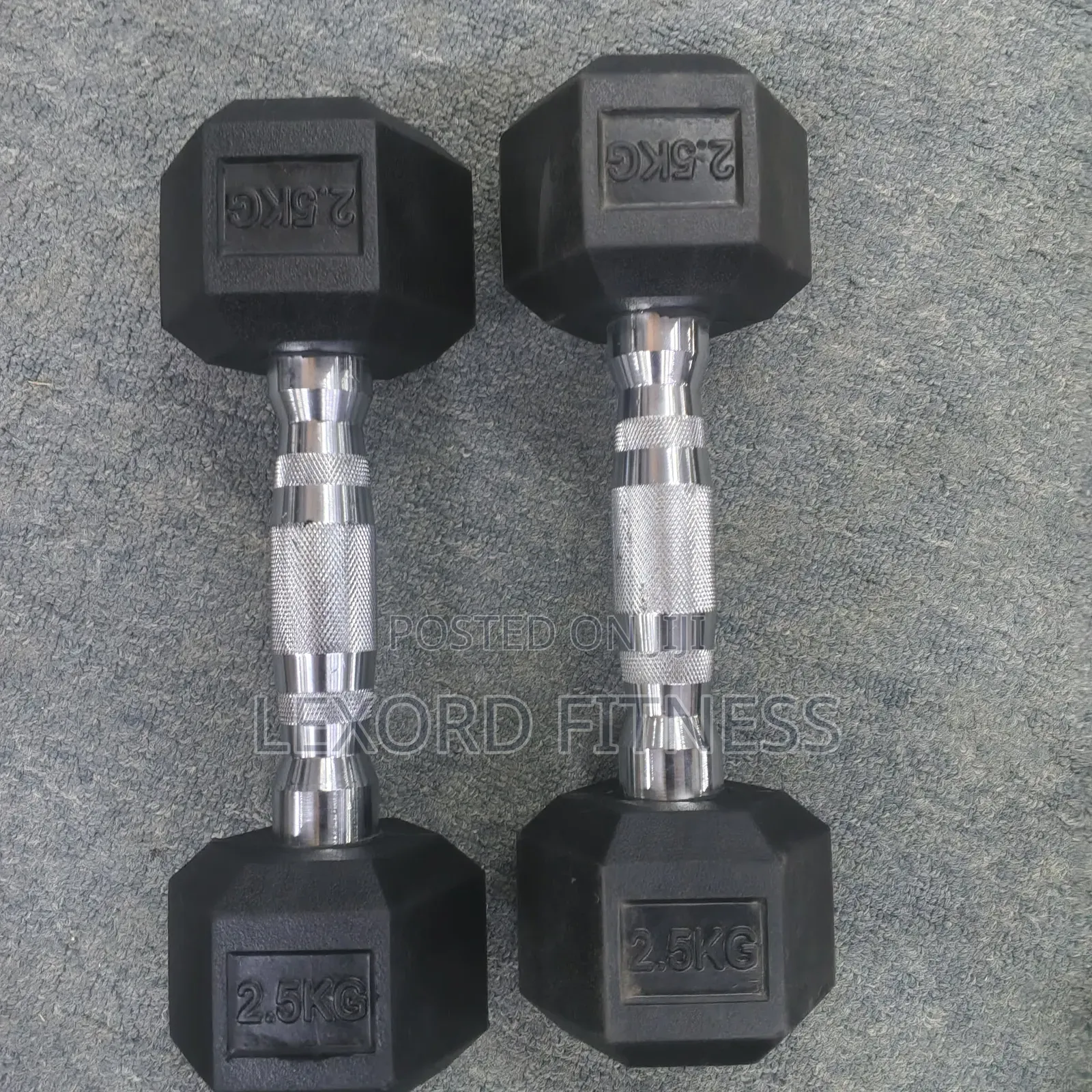 5kg Hex Dumbbells (2.5kg Pair)