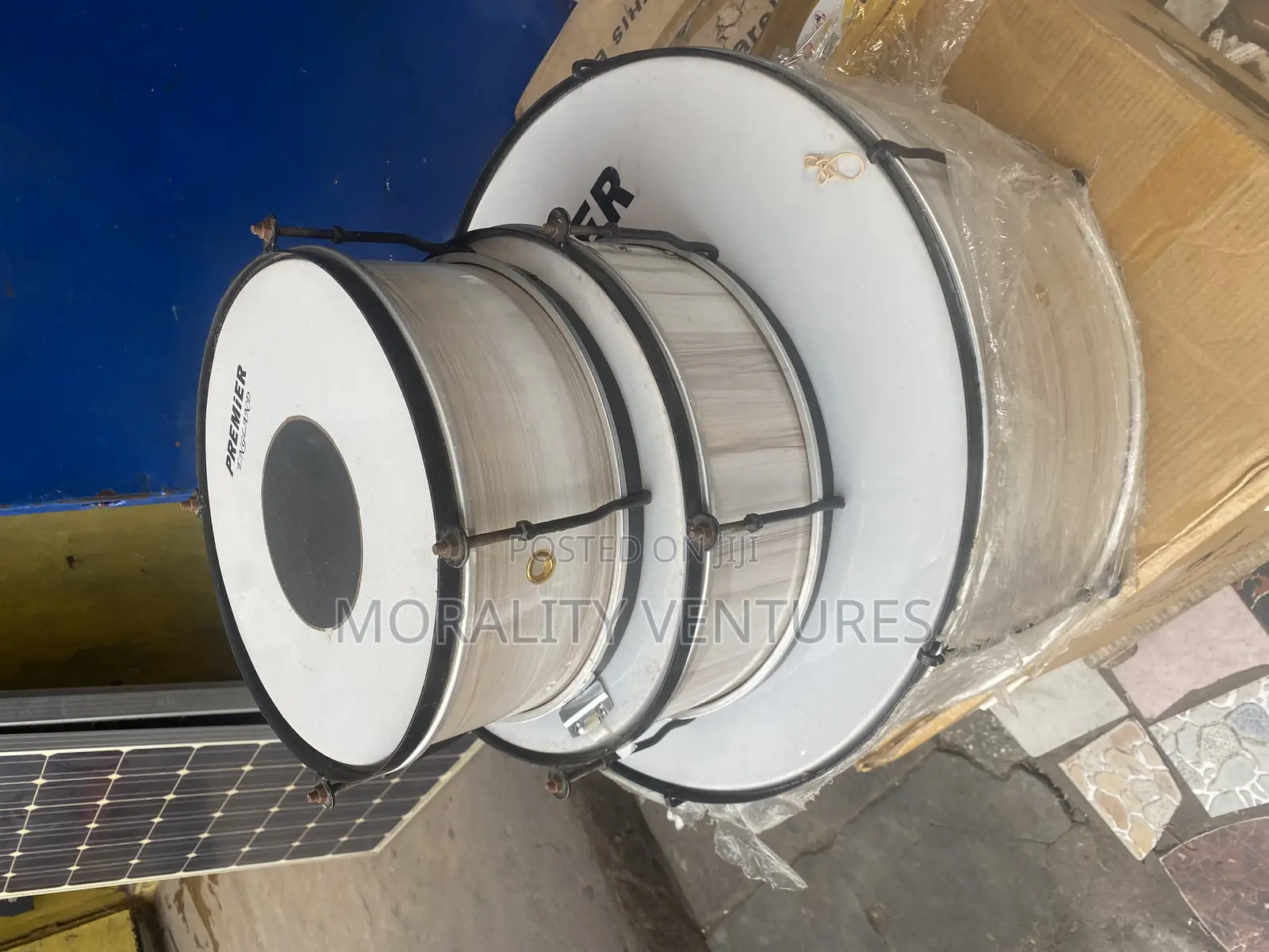 Premier Marching Bass Drums.